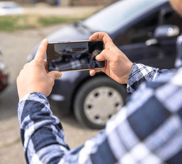 Inicio 10 accidente de coche de telefono de mano de hombre min